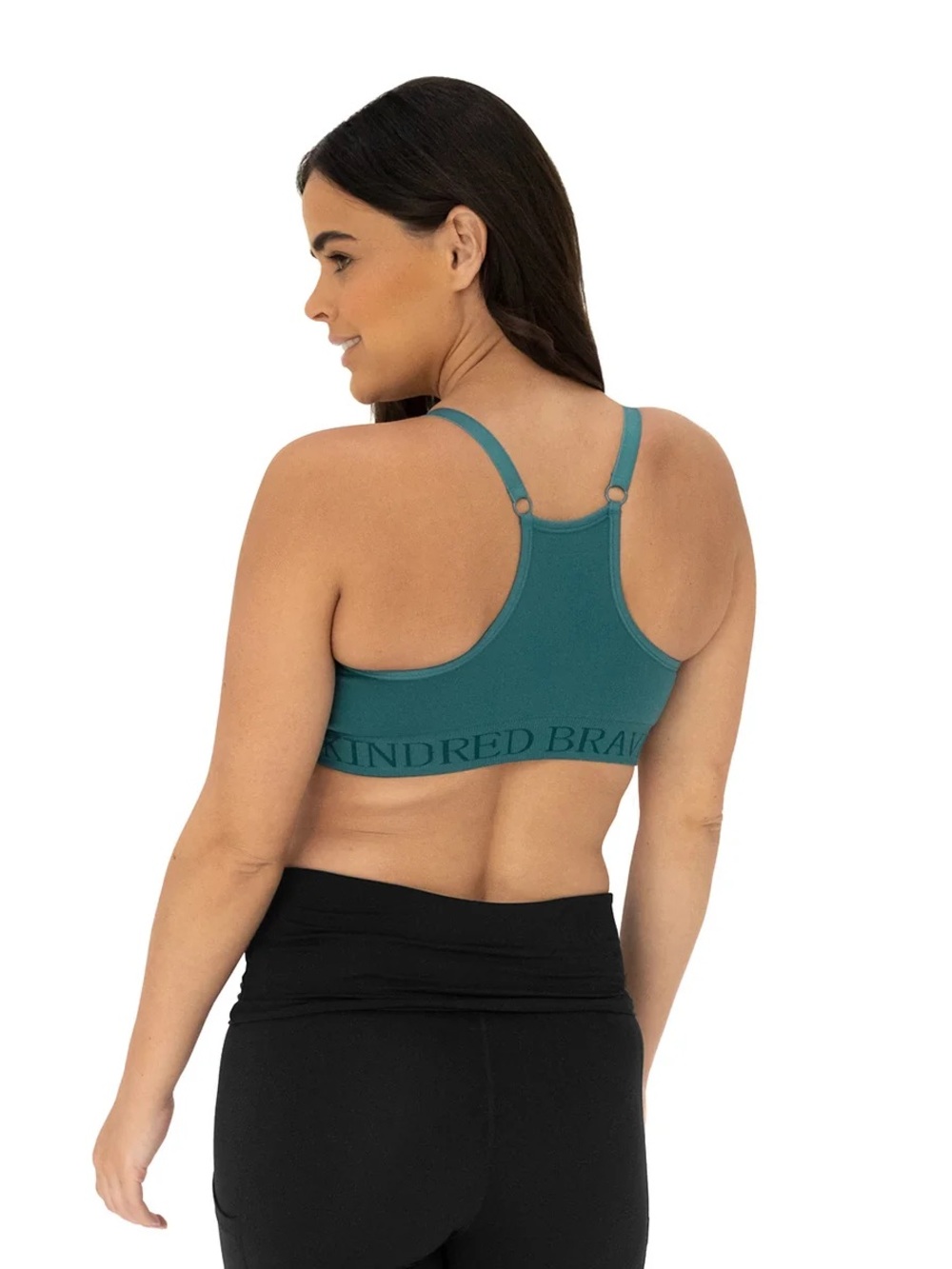 Kindred bravely Teal sublime pumping and nursing Sports Bra Women’s size medium - Picture 2 of 9